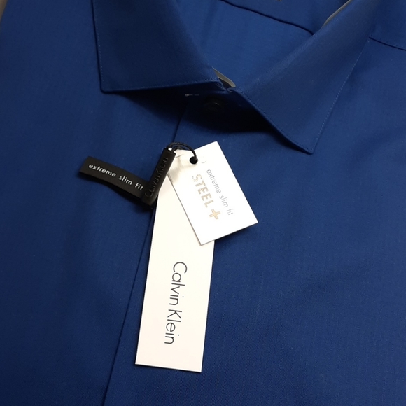 Calvin Klein Men's Steele + Extreme Slim Fit Shirt - Picture 6 of 9